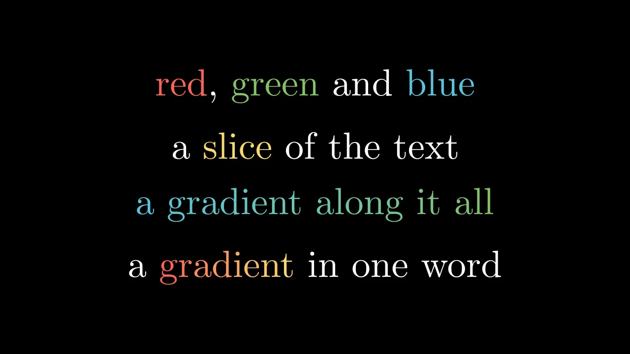 TextColoringExample